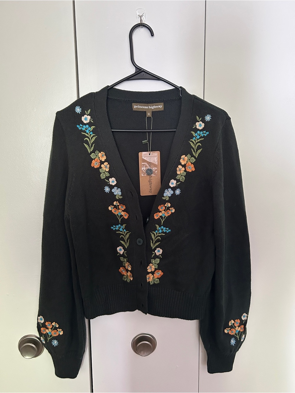 Princess highway embroidered floral cardigan